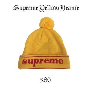 supreme yellow beanie
